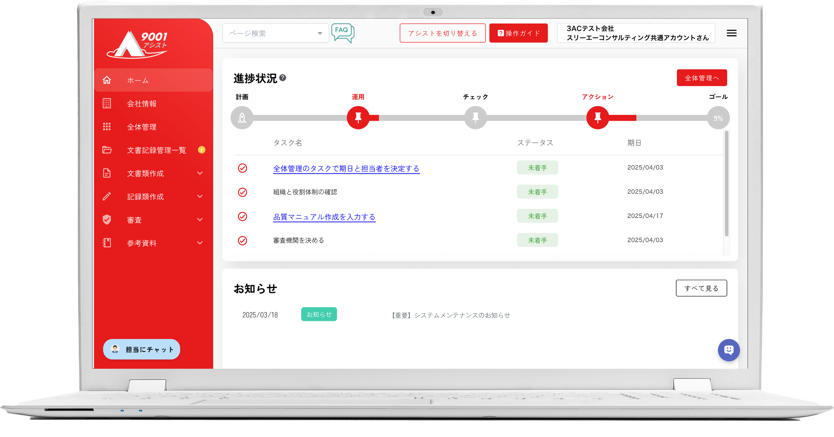 9001アシスト